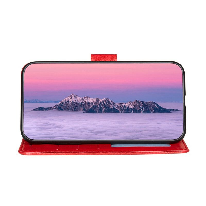 Folio Cover Xiaomi Redmi Note 10 5G Design In Pelle Con Cinturino