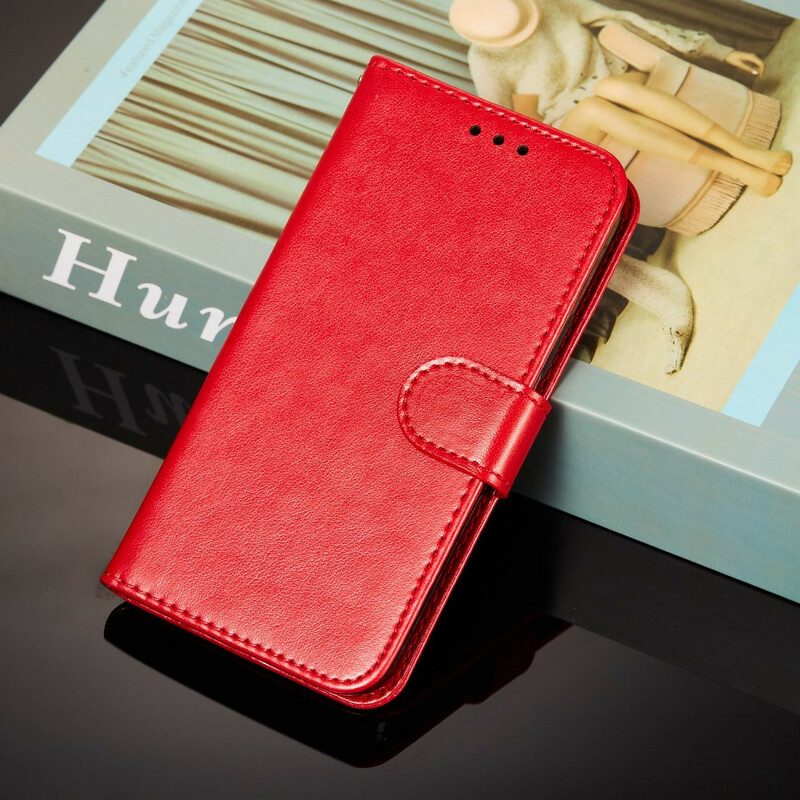 Folio Cover Xiaomi Redmi Note 10 5G Design In Pelle Con Cinturino