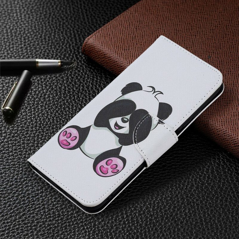 Folio Cover Xiaomi Redmi Note 10 5G Divertimento Panda