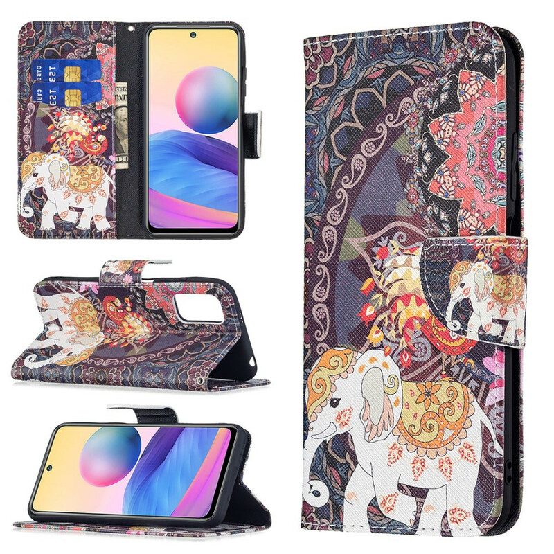 Folio Cover Xiaomi Redmi Note 10 5G Elefante Indiano