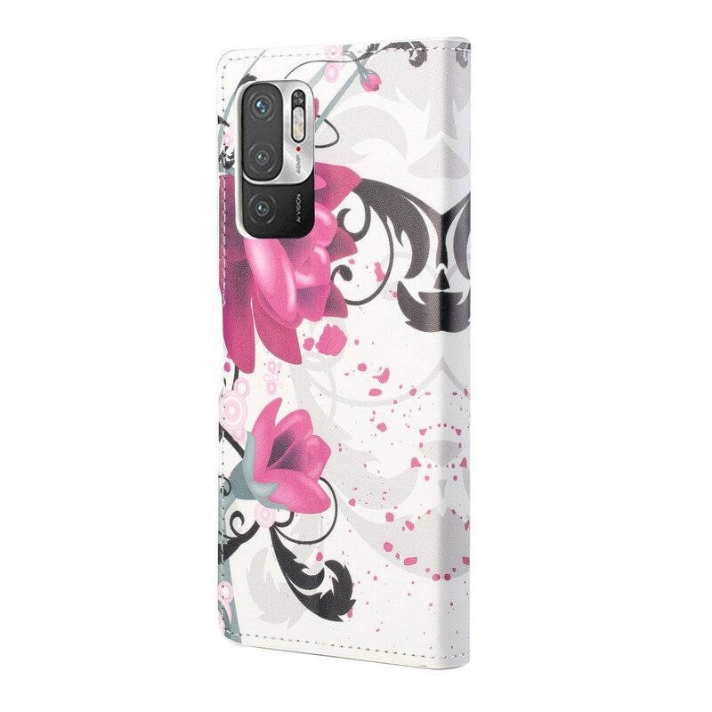 Folio Cover Xiaomi Redmi Note 10 5G Fiori Tropicali