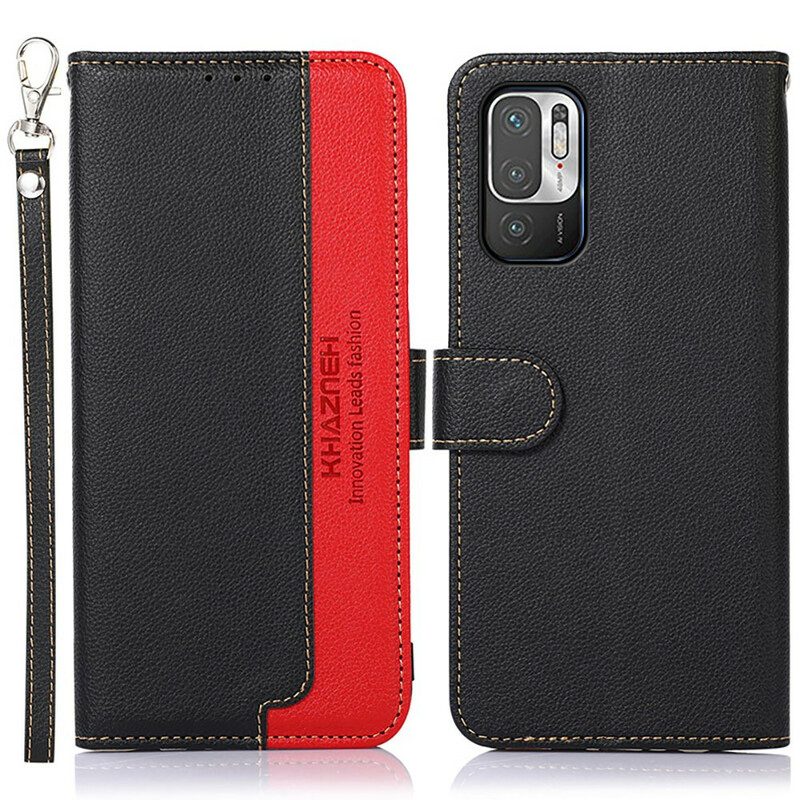 Folio Cover Xiaomi Redmi Note 10 5G Rfid Stile Litchi