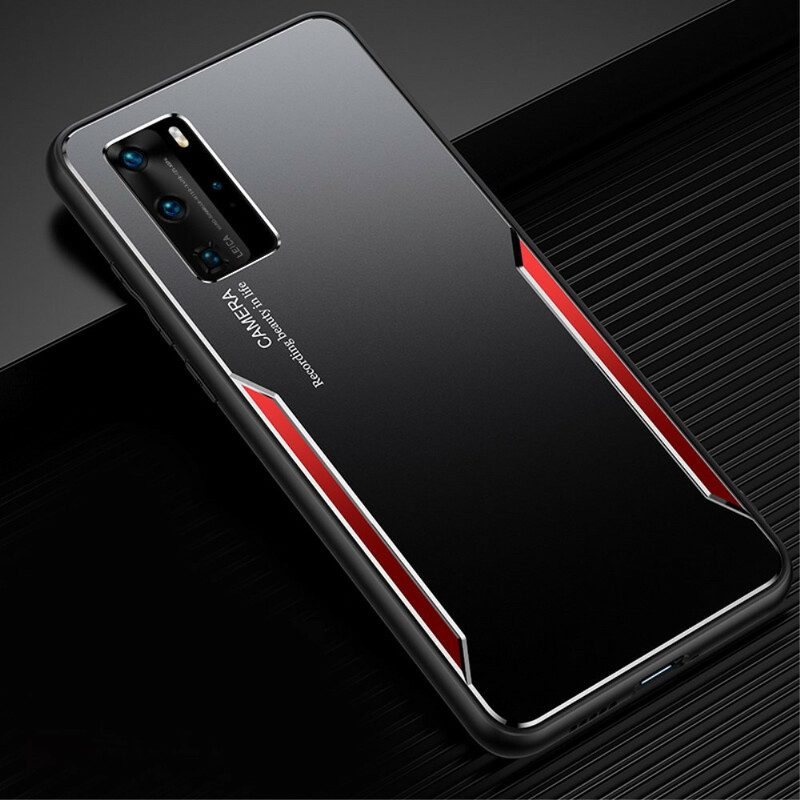 Cover Huawei P40 Pro Design Ibrido In Alluminio