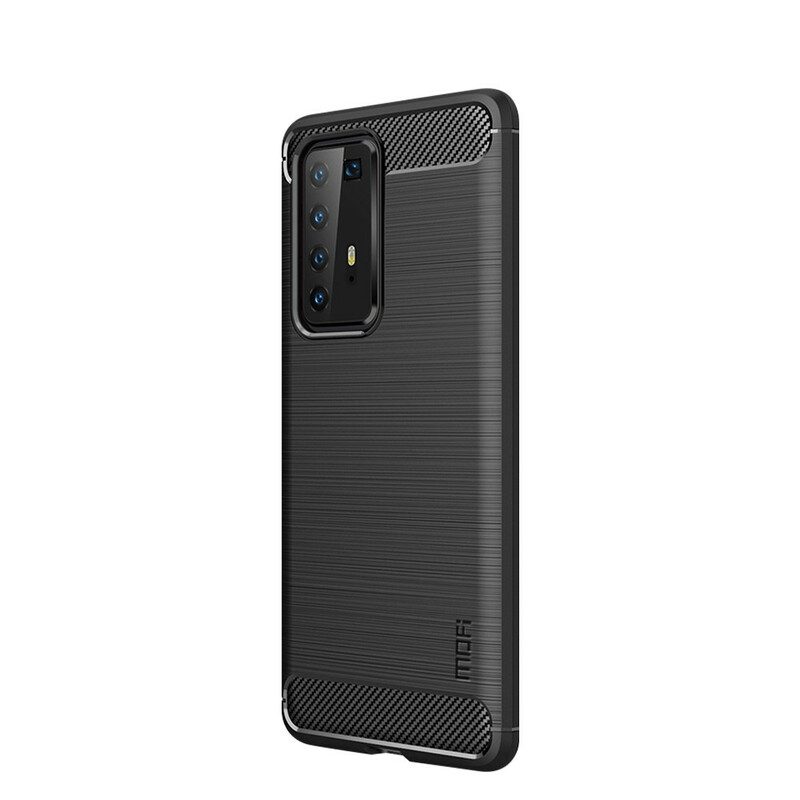 Cover Huawei P40 Pro Fibra Di Carbonio Spazzolata Mofi