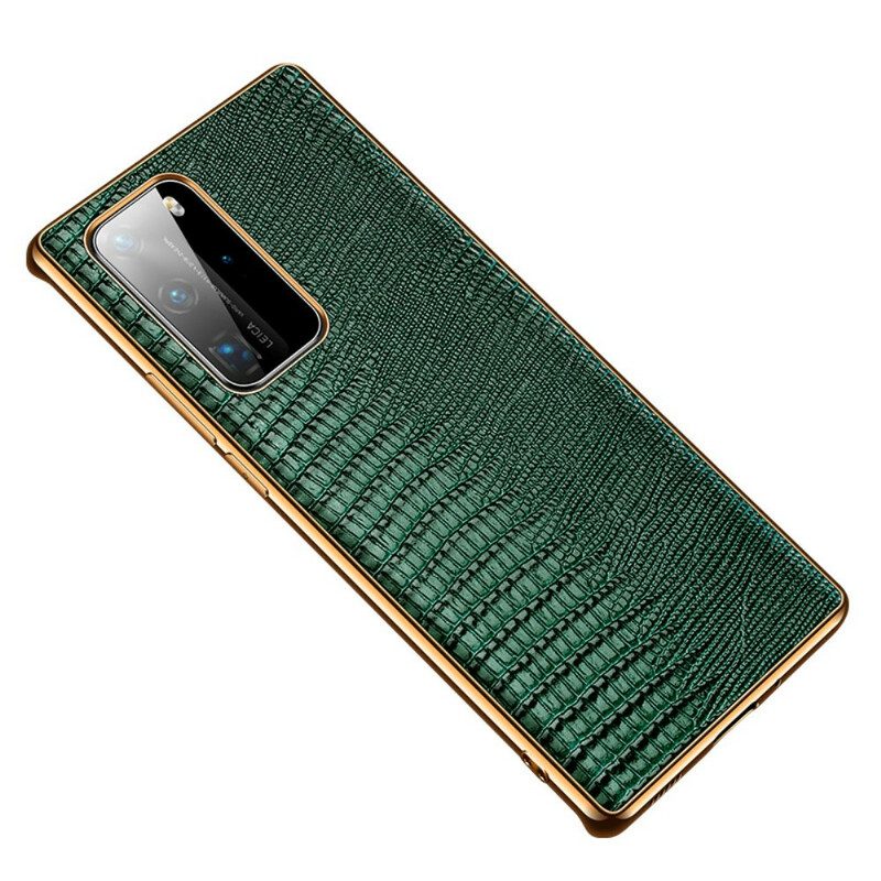 Cover Huawei P40 Pro Vera Pelle Di Lucertola