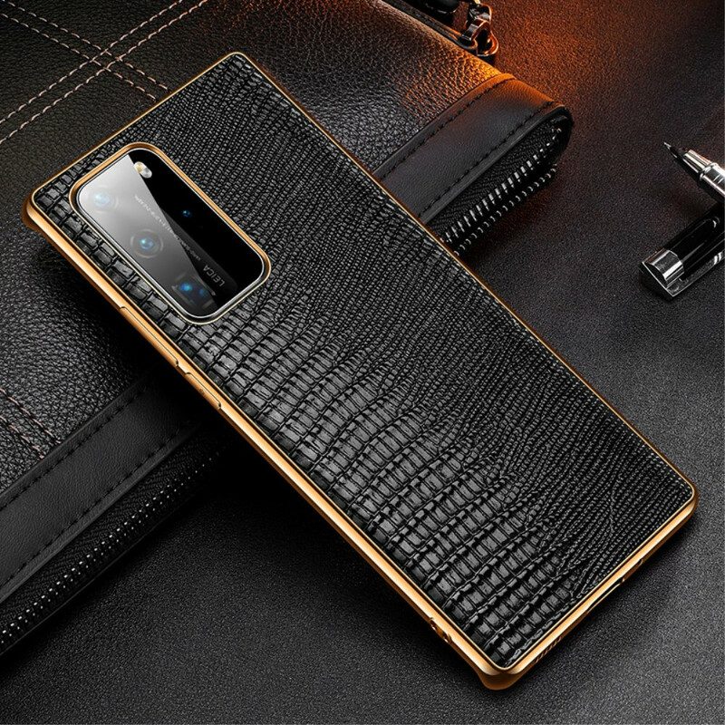 Cover Huawei P40 Pro Vera Pelle Di Lucertola