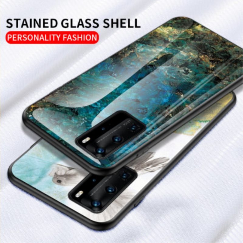 Cover Huawei P40 Pro Vetro Temperato Di Colori Premium