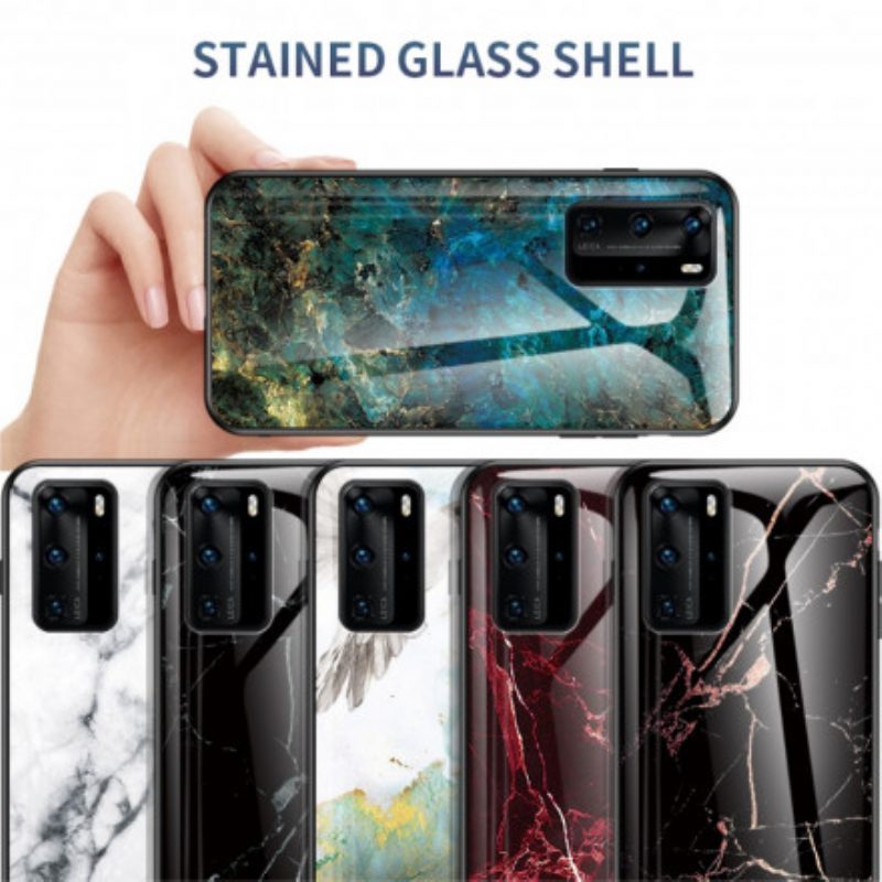 Cover Huawei P40 Pro Vetro Temperato Di Colori Premium