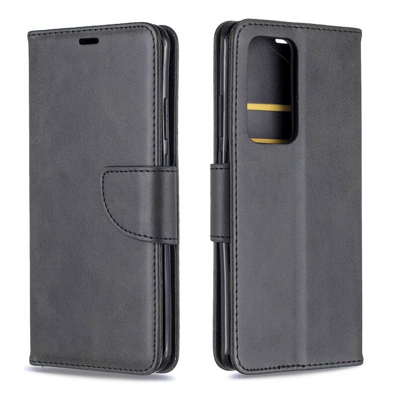 Custodia in pelle Huawei P40 Pro Folio Cover Lembo Liscio Obliquo