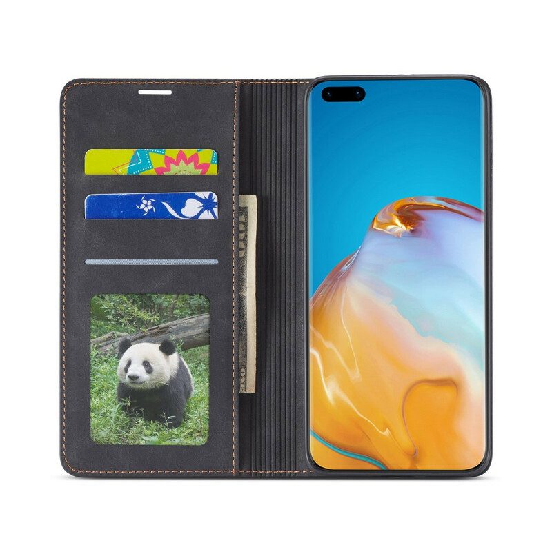 Folio Cover Huawei P40 Pro Custodia in pelle Forwenw Effetto Pelle