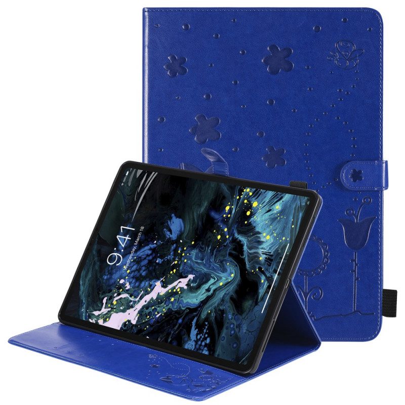 Custodia in pelle iPad Pro 12.9" (2021) Gatto E Api