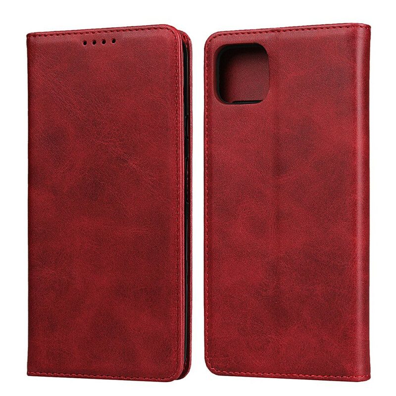 Folio Cover Google Pixel 4 Custodia in pelle Cuciture In Ecopelle Premium