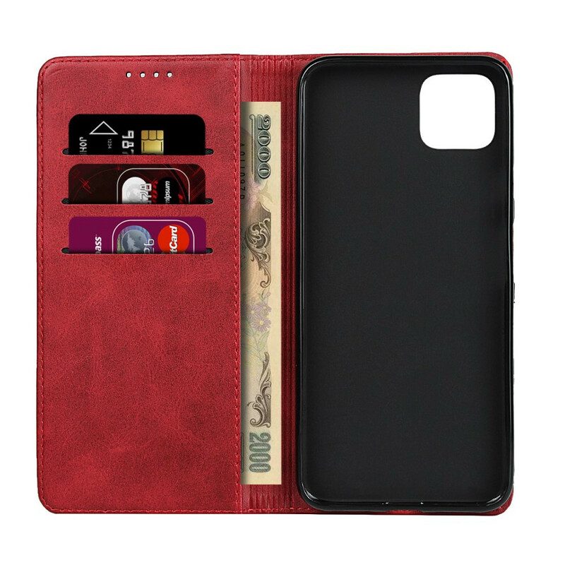 Folio Cover Google Pixel 4 Custodia in pelle Cuciture In Ecopelle Premium