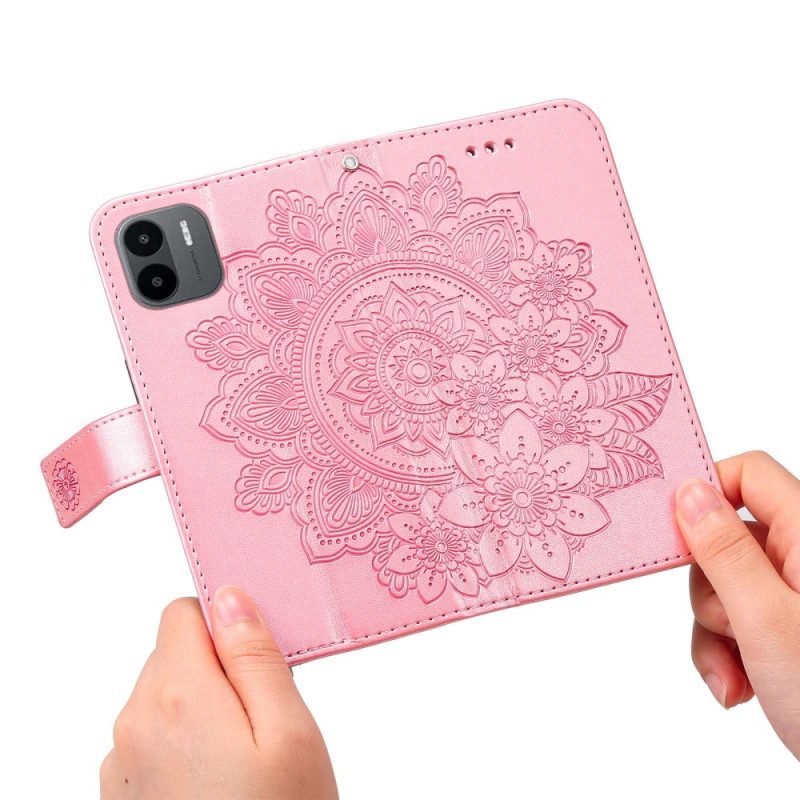 Custodia in pelle Xiaomi Redmi A1 Fiore Mandala