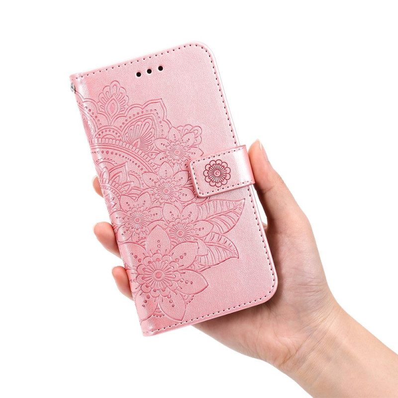 Custodia in pelle Xiaomi Redmi A1 Fiore Mandala