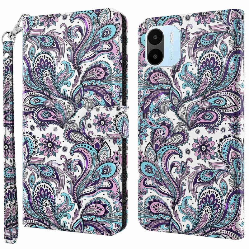 Custodia in pelle Xiaomi Redmi A1 Paisley