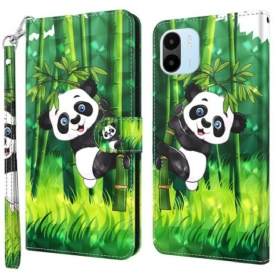 Custodia in pelle Xiaomi Redmi A1 Panda E Bambù