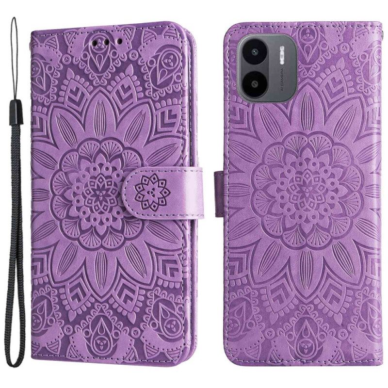 Custodia in pelle Xiaomi Redmi A1 Reticolo Della Mandala