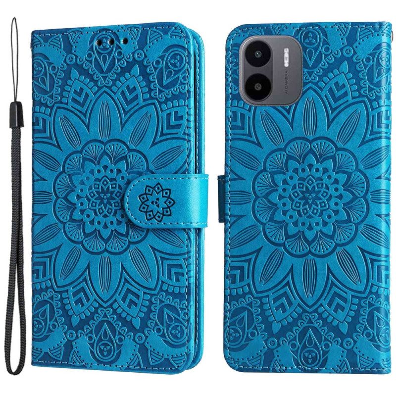 Custodia in pelle Xiaomi Redmi A1 Reticolo Della Mandala