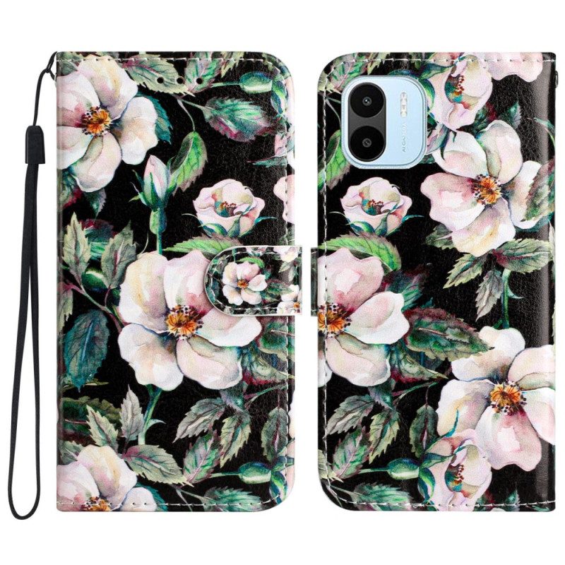 Folio Cover Xiaomi Redmi A1 Cinturino Magnolie