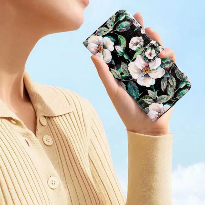 Folio Cover Xiaomi Redmi A1 Cinturino Magnolie