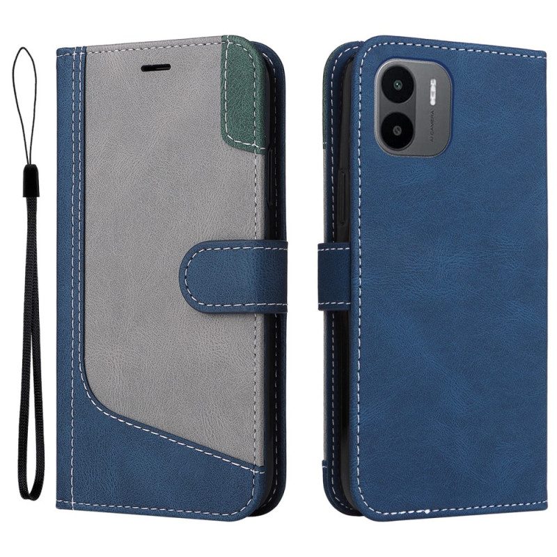 Folio Cover Xiaomi Redmi A1 Cinturino Tricolore