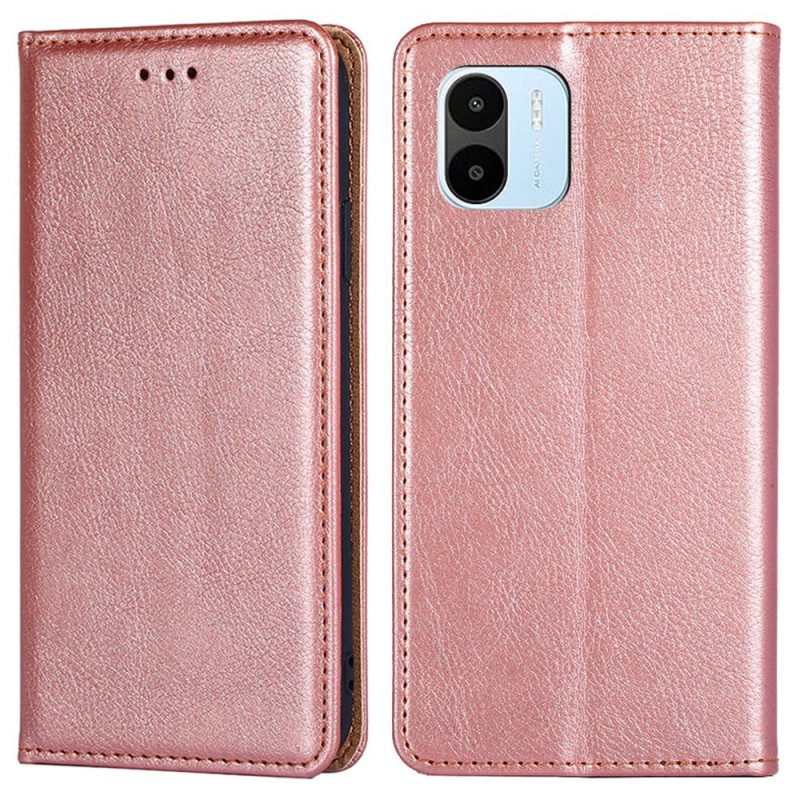 Folio Cover Xiaomi Redmi A1 Custodia in pelle Cuciture In Ecopelle