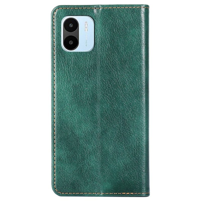 Folio Cover Xiaomi Redmi A1 Custodia in pelle Cuciture In Ecopelle