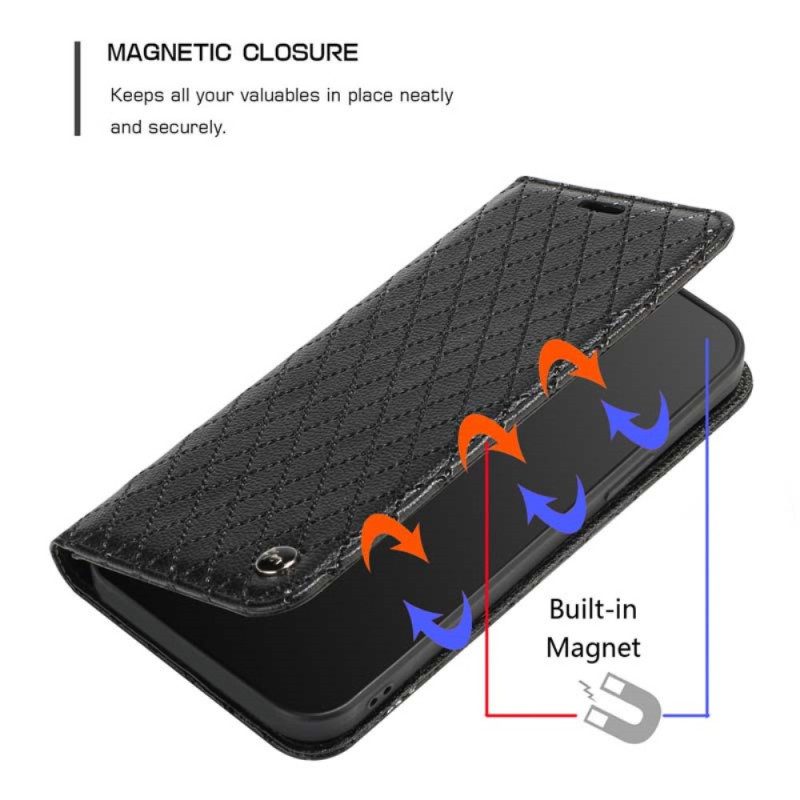 Folio Cover Xiaomi Redmi A1 Custodia in pelle Diamanti Rfid