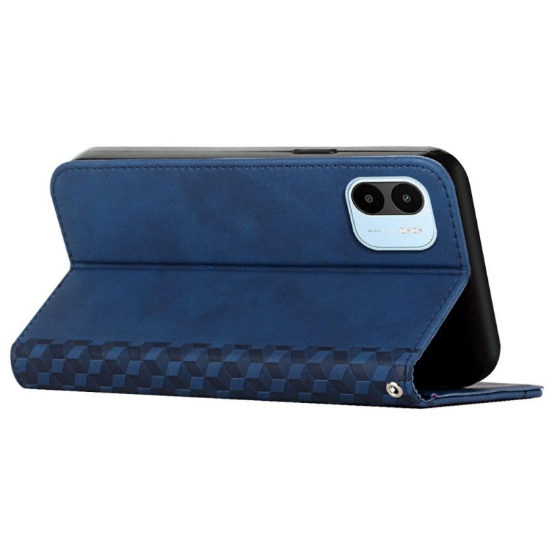 Folio Cover Xiaomi Redmi A1 Custodia in pelle Tocco Di Pelle In Stile Cubico