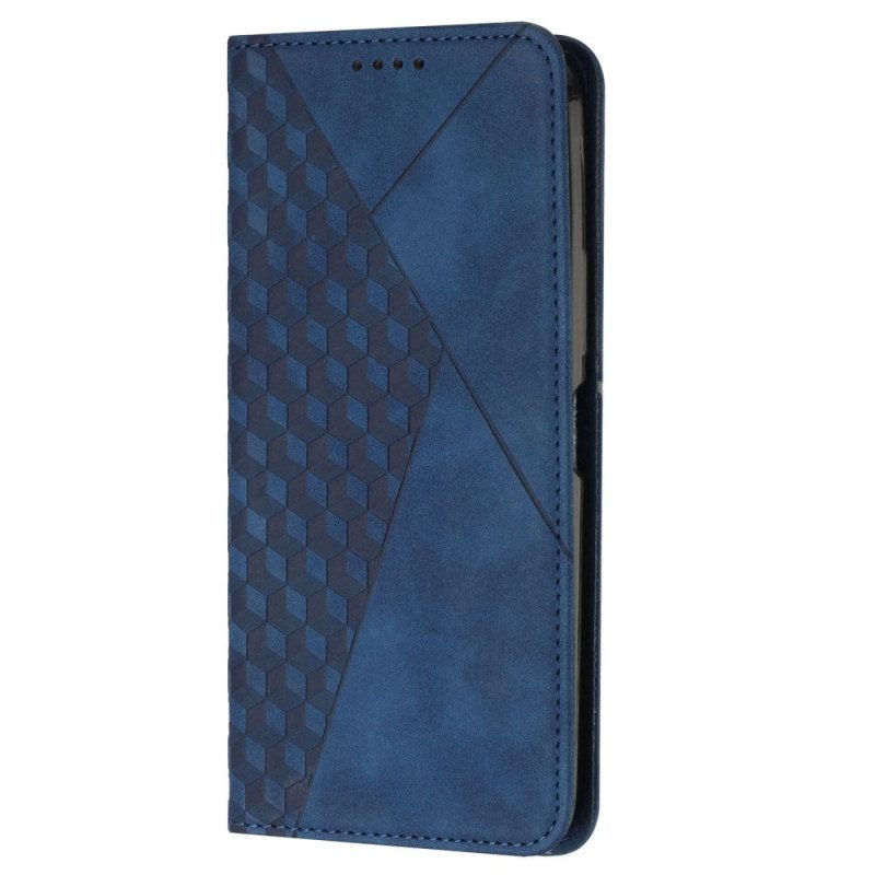 Folio Cover Xiaomi Redmi A1 Custodia in pelle Tocco Di Pelle In Stile Cubico