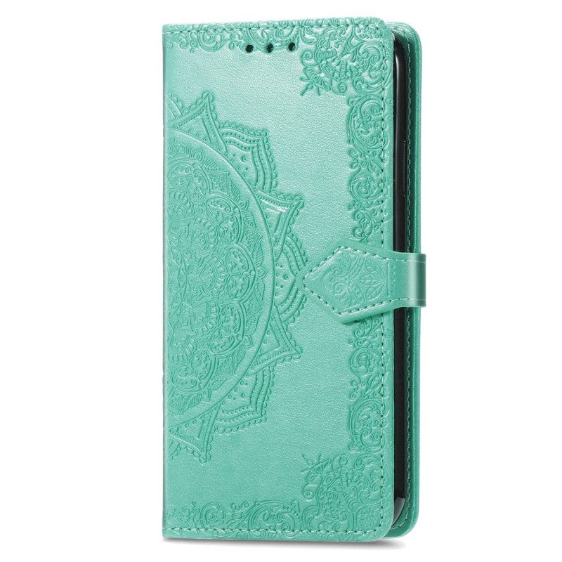 Folio Cover Xiaomi Redmi A1 Mandala Sole Con Cordino