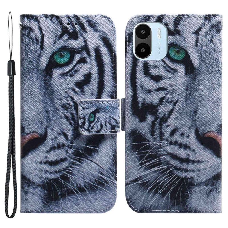 Folio Cover Xiaomi Redmi A1 Tigre Bianca