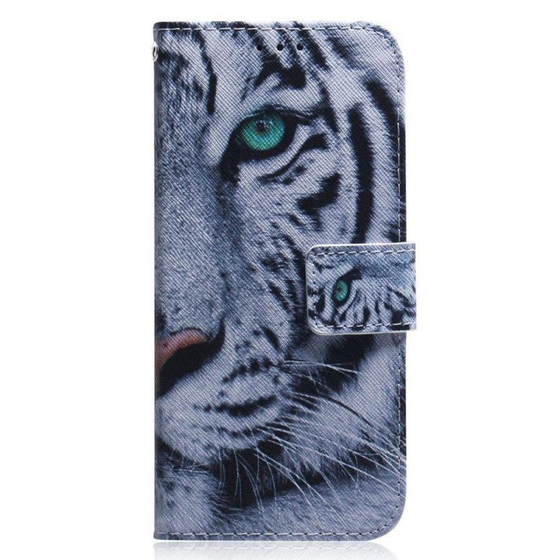 Folio Cover Xiaomi Redmi A1 Tigre Bianca