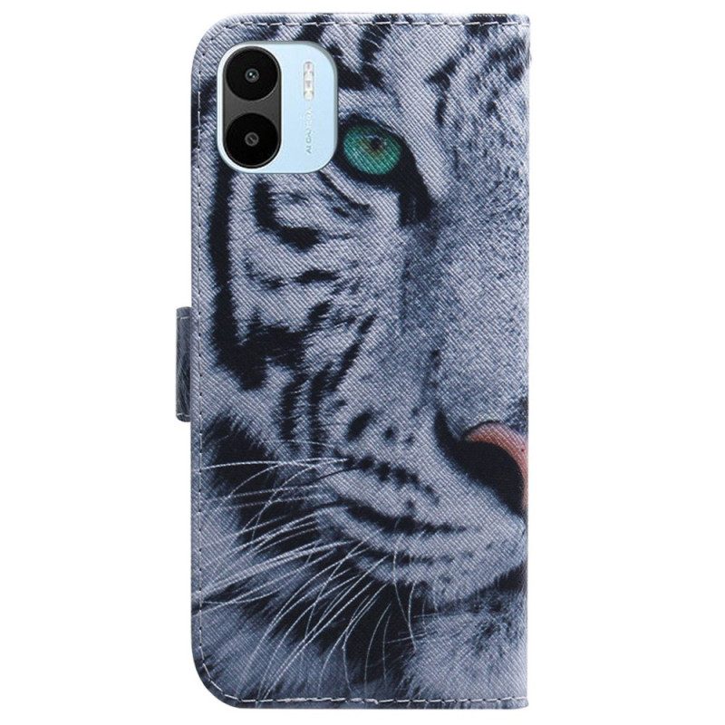 Folio Cover Xiaomi Redmi A1 Tigre Bianca