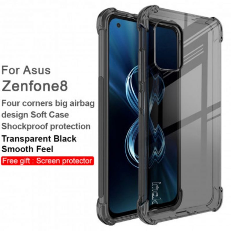 Cover Asus Zenfone 8 Trasparente Silky Imak