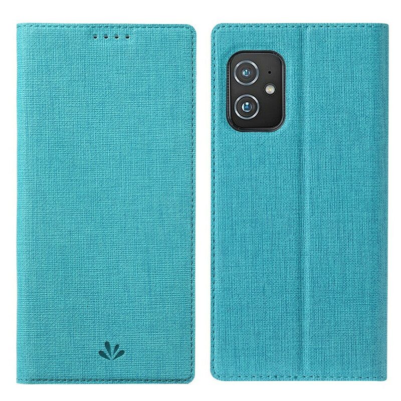 Folio Cover Asus Zenfone 8 Custodia in pelle Vili Dmx Testurizzato