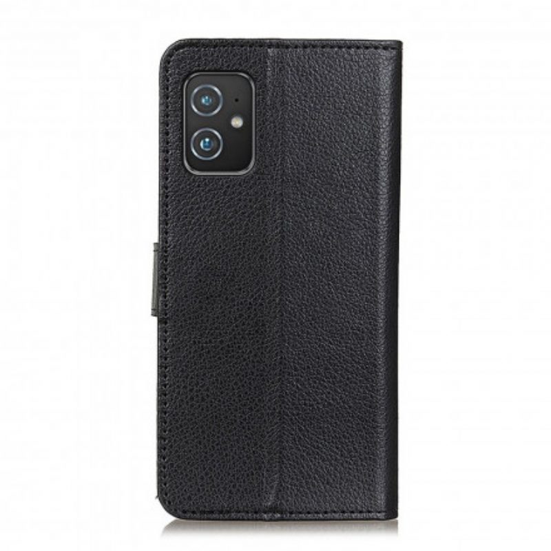 Folio Cover Asus Zenfone 8 Ecopelle Litchi