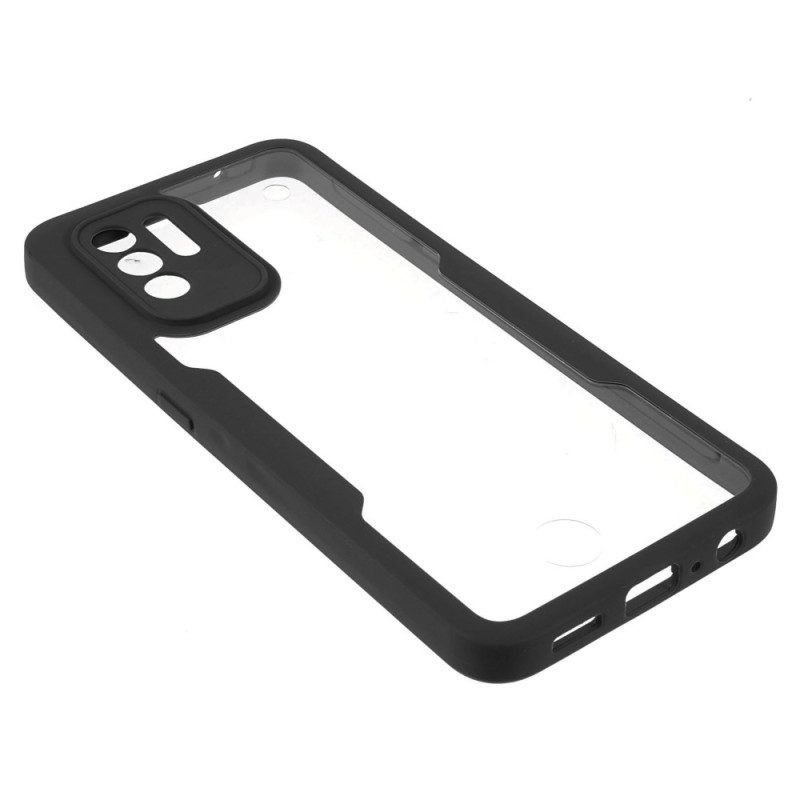 Cover Oppo A94 5G Bordi Colorati Trasparenti Ibridi