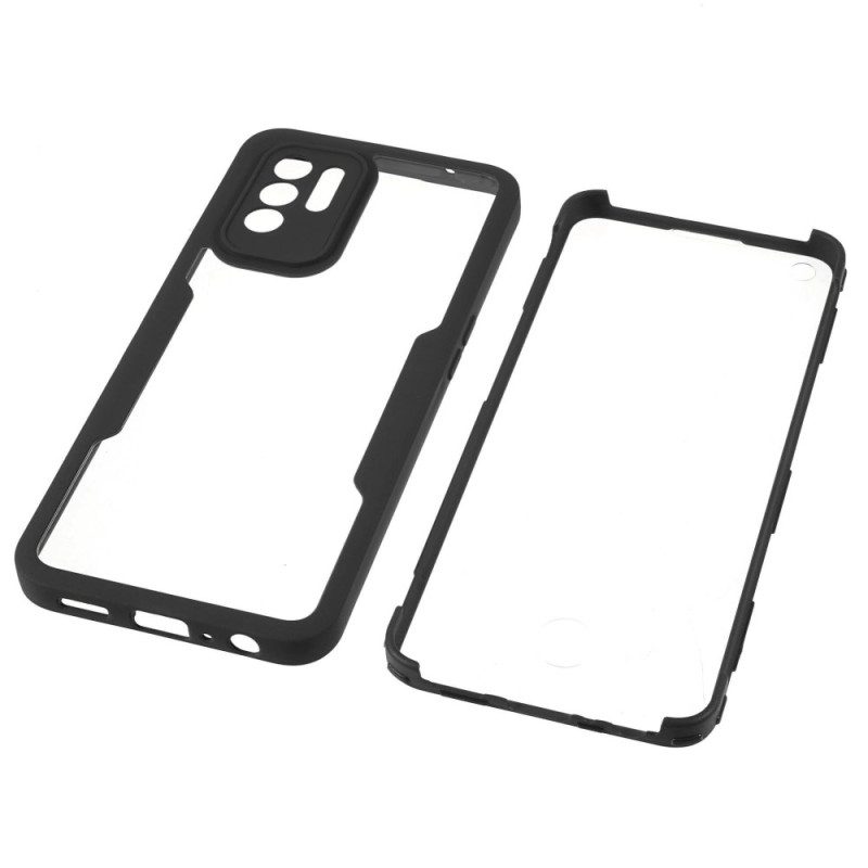 Cover Oppo A94 5G Bordi Colorati Trasparenti Ibridi