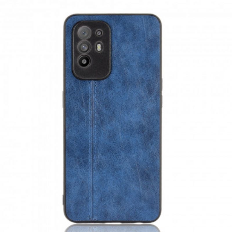 Cover Oppo A94 5G Effetto Pelle Couture