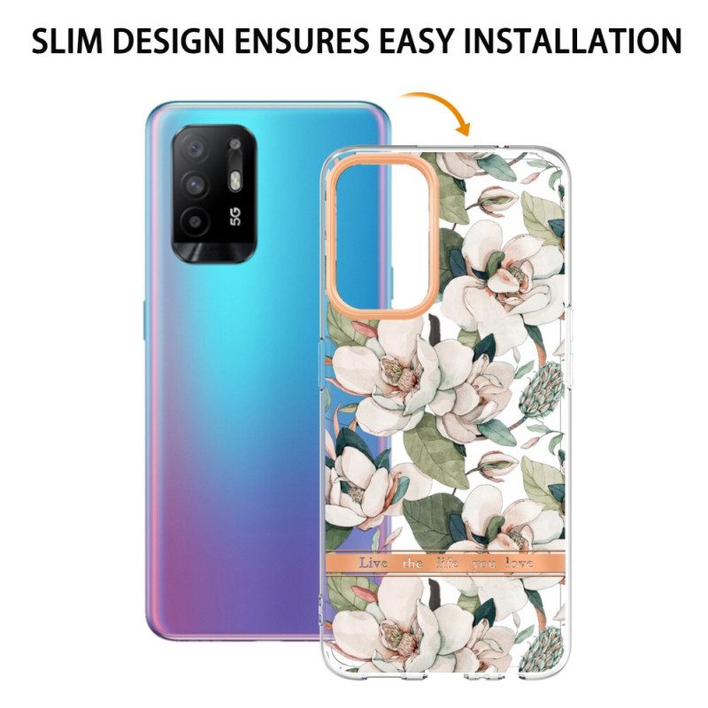 Cover Oppo A94 5G Fiori Di Peonie