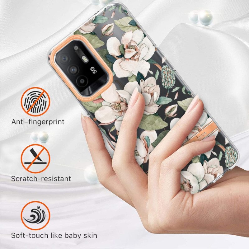 Cover Oppo A94 5G Fiori Di Peonie