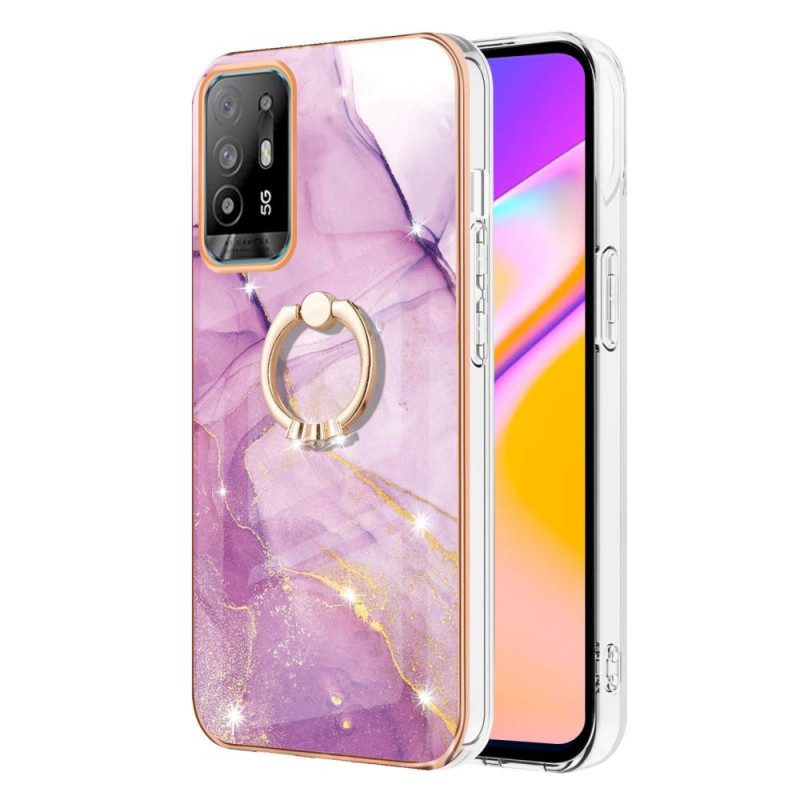 Cover Oppo A94 5G Marmo Con Anello