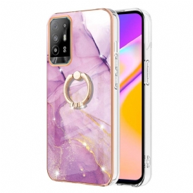 Cover Oppo A94 5G Marmo Con Anello