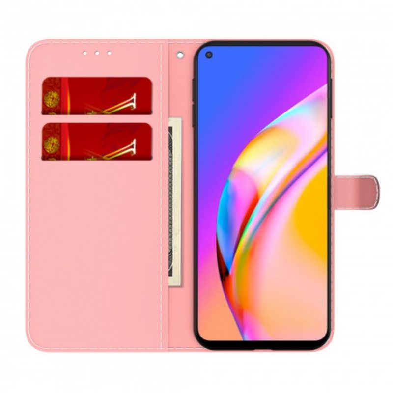 Custodia in pelle Oppo A94 5G Acquerello