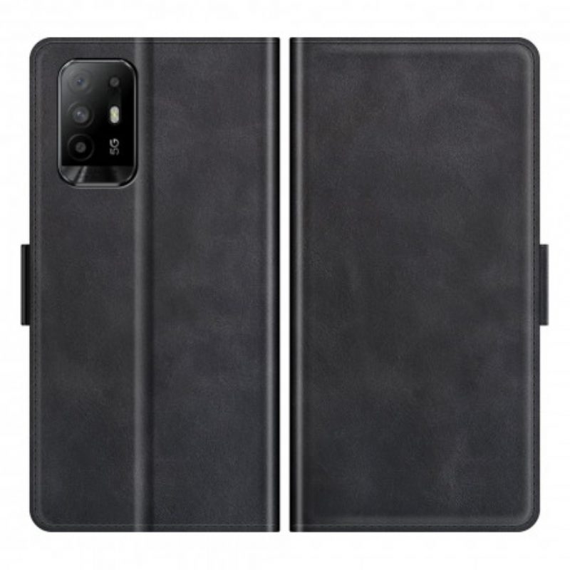 Custodia in pelle Oppo A94 5G Folio Cover Doppio Lembo