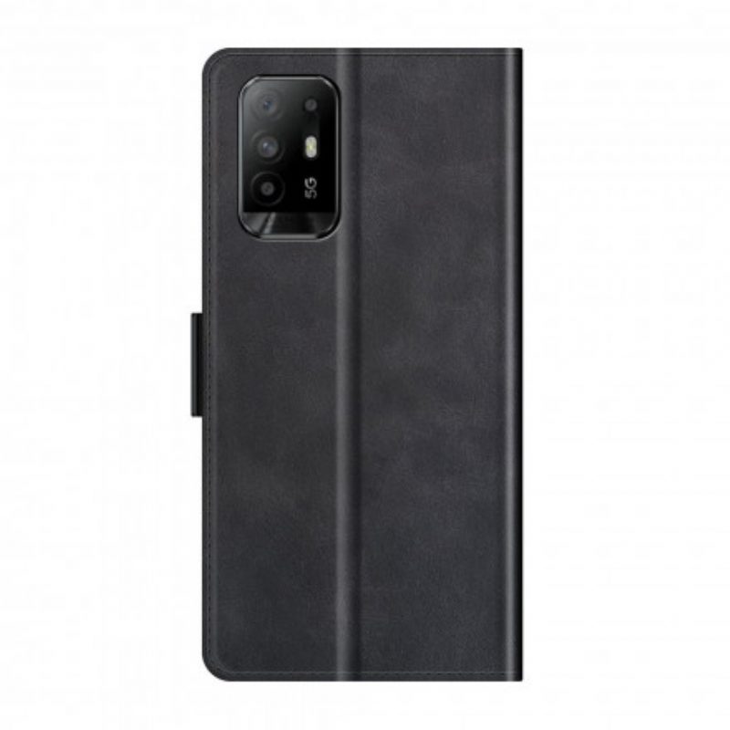 Custodia in pelle Oppo A94 5G Folio Cover Doppio Lembo