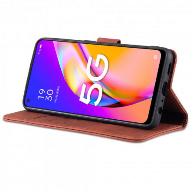 Folio Cover Oppo A94 5G Azns Effetto Pelle