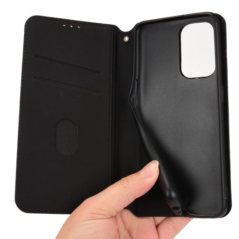 Folio Cover Oppo A94 5G Custodia in pelle In Ecopelle